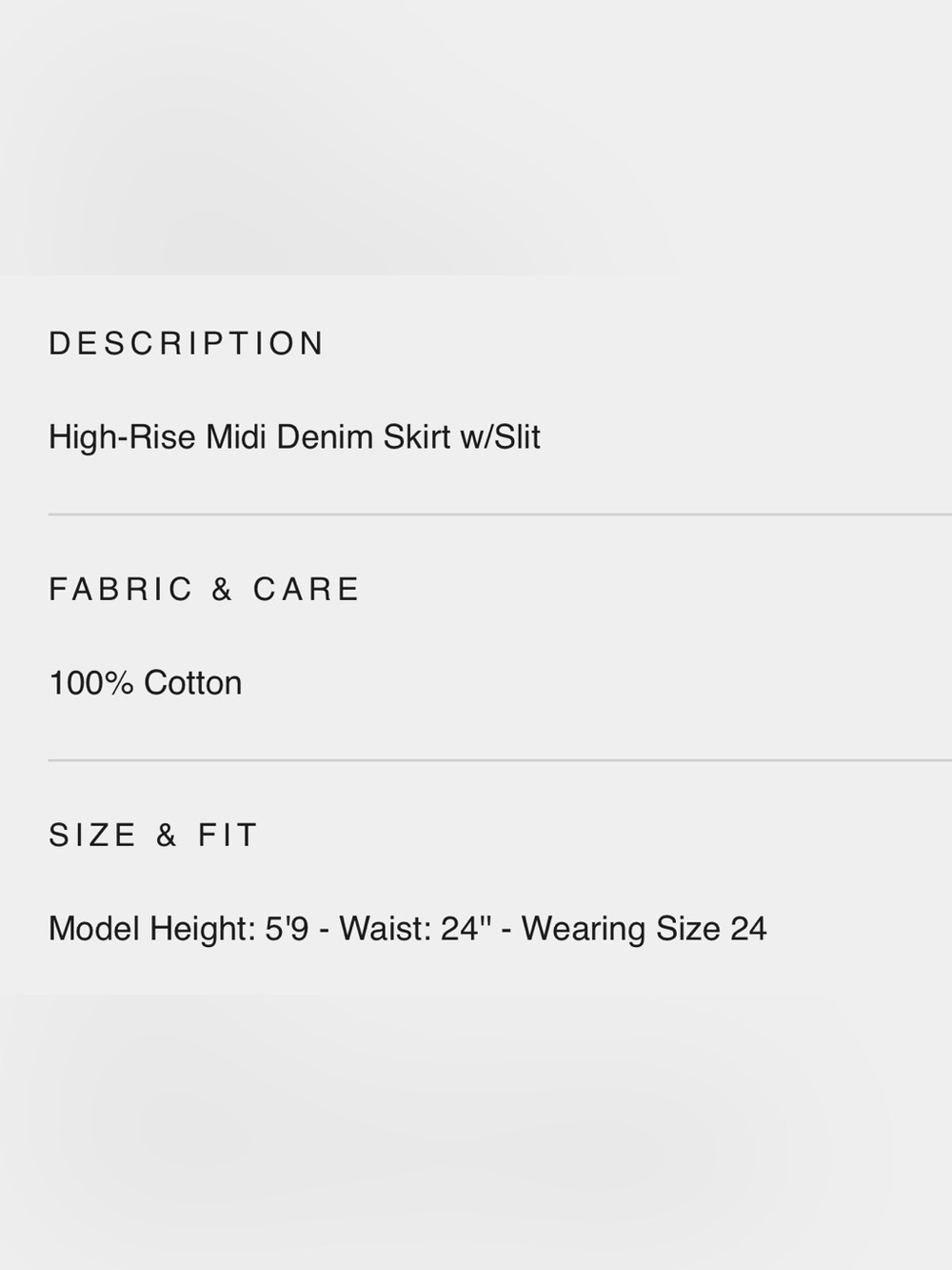 [BLANK𝑵𝒀𝑪] Double Duty High-Rise Midi Denim Skirt | size 29 / 8 Blank NYC 🩵 - Picture 5 of 10